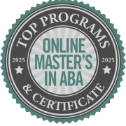 top masters ABA program and Certificate badge
